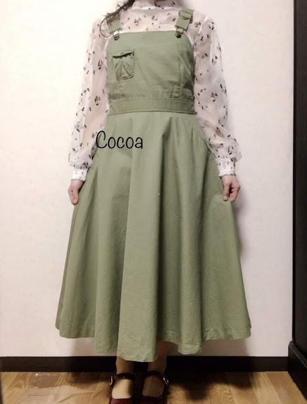 フィント19春の新作サロペットフレアージャンスカを着た感想 着用レポート ページ3